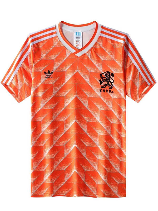 Netherlands home retro soccer jersey maillot match men's 1st sportwear football shirt 1988